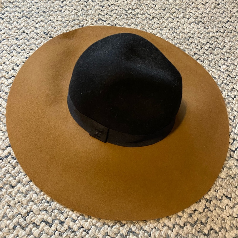 Brown & Black Suede Hat - French Connection